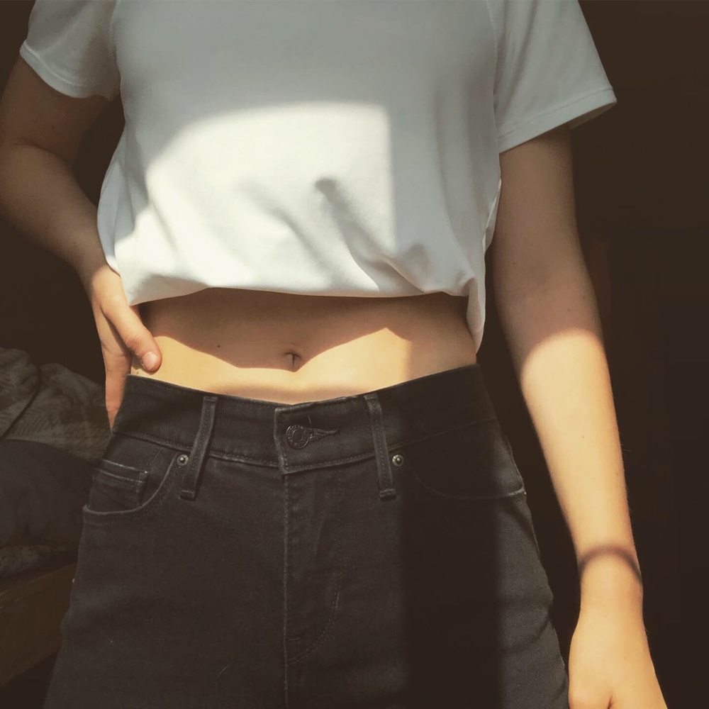 LEVI 525 BLACK “Perfect Waist Straight” JEANS